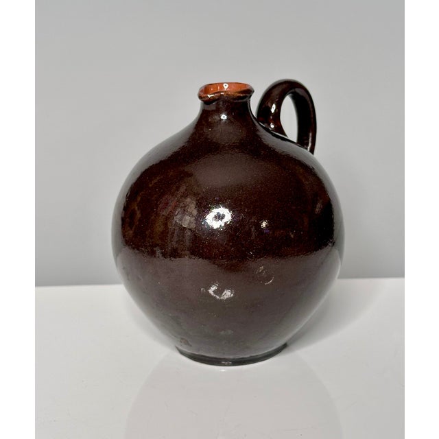 Glazed Studio Ceramic Art Jug Vase by Siegfried Gramann for Töpferhof Römhild, Germany, 1950s For Sale - Image 6 of 8