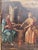 Oil on panel depicting a scene from the Gospel of John, in which Jesus meets the Samaritan woman at Jacob's well. This...