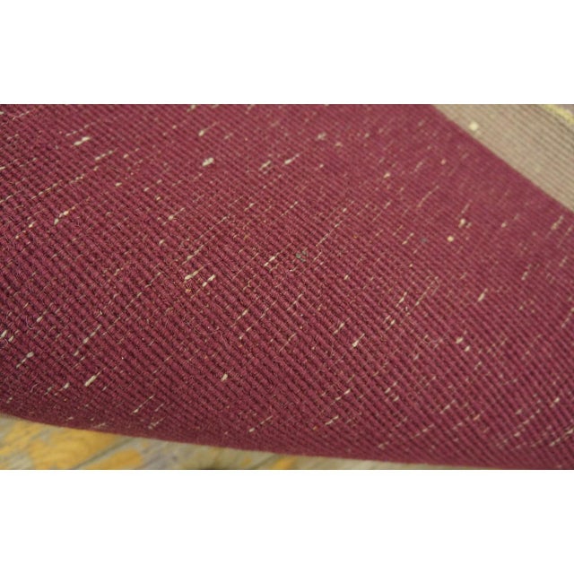 1920s Mauve Open Field Floral Antique Chinese Art Deco Rug by Nichols Workshop For Sale - Image 10 of 11
