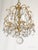 Metal Antique Super Fussy Birdcage Gleaming Brass Cut Lead Glass Crystal Chandelier ~ Rewired ~ Restored ~ Rejuvenated ~ Ready to Hang ~ For Sale - Image 7 of 12
