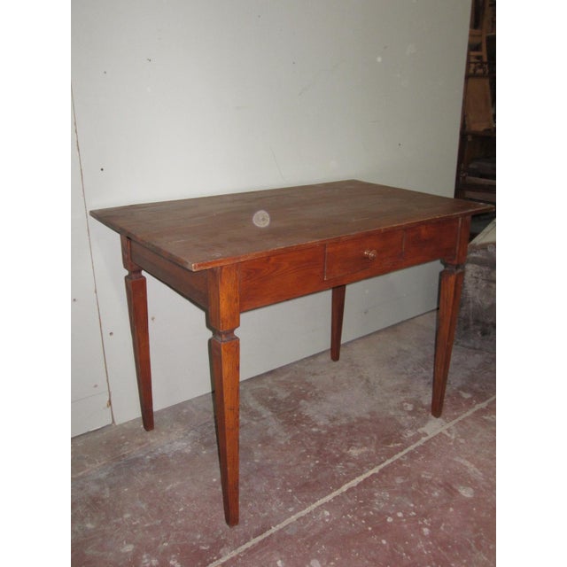 Vintage Rustic Wood Desktop Table Chairish