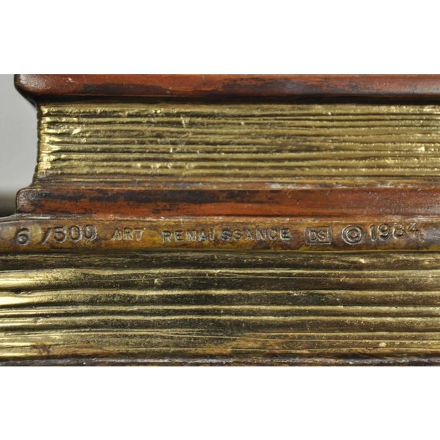 Metal Erte (Romain De Tirtoff) "Justice" Limited 9/500 Bronze Goddess Sculpture 1984 For Sale - Image 7 of 12