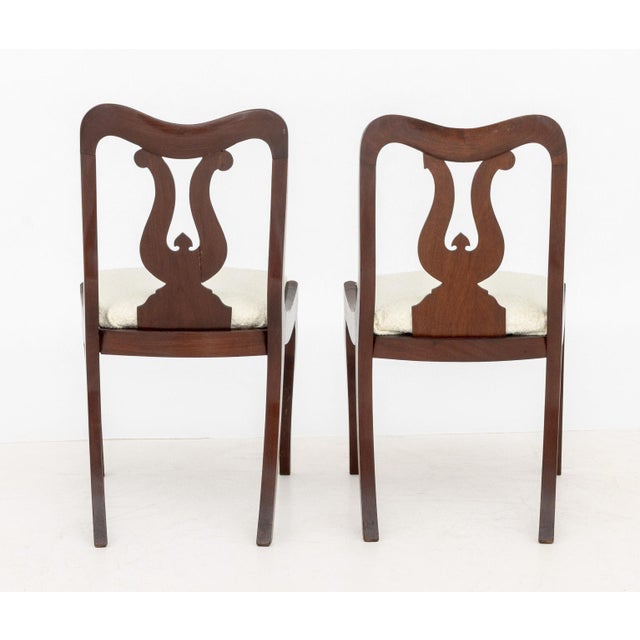 19th Century American Classical Mahogany Side Chairs, Pair For Sale - Image 5 of 9