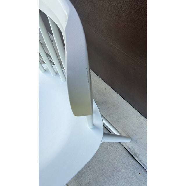 White Serena and Lily Tucker Counter Stools - Set of Three - Counter Height For Sale In Tampa - Image 6 of 8