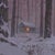 Home Sweet Home by Mark Harrison | Oil on Canvas Winter scene with a cabin in a snowy forest. For Sale - Image 4 of 5