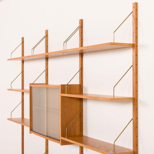 Scandinavian Oak Wall Unit by Preben Sørensen for PS System, Denmark, 1970s For Sale - Image 10 of 18
