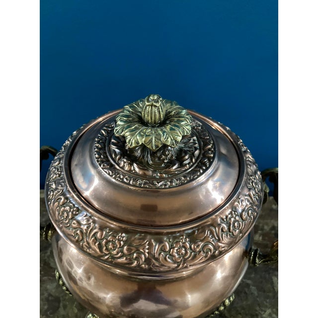 Late 19th Century Antique 19th Century Copper & Cast Brass Tea Urn — Circa 1890, 19 Watchers For Sale - Image 5 of 15