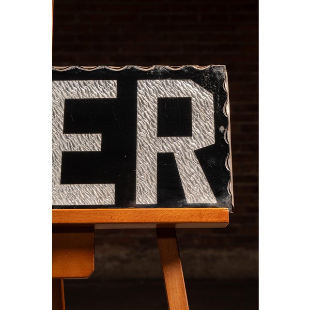 American Vintage "Beer" Reverse Foil Bar Sign For Sale - Image 3 of 5