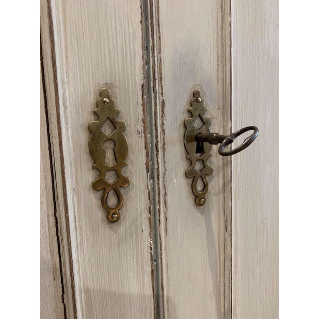 19th Century Painted Oak English Bureau Bookcase For Sale - Image 18 of 18