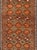 Tribal Antique Turkish Tribal Runner in Diamond Design and Geometrics in Green, Rust For Sale - Image 3 of 7