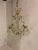 Circa 1930's French Bagues chandelier with crystal flowers and amethyst colored crystals