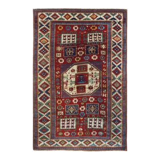 Antique Caucasian Kazak Rug 5’3” X 8’0" For Sale