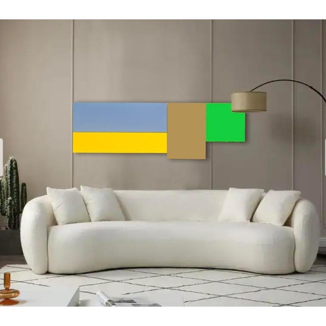 William Finlayson Jr. Acrylic on Wood Assemblage Titled: "A.B.C. 6” 2024 For Sale In West Palm - Image 6 of 6