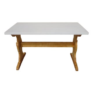 Vintage Monastery Dining Table in Pine, 1980s For Sale