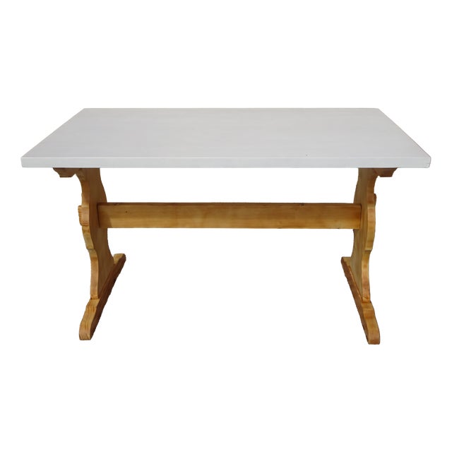 Vintage Monastery Dining Table in Pine, 1980s For Sale