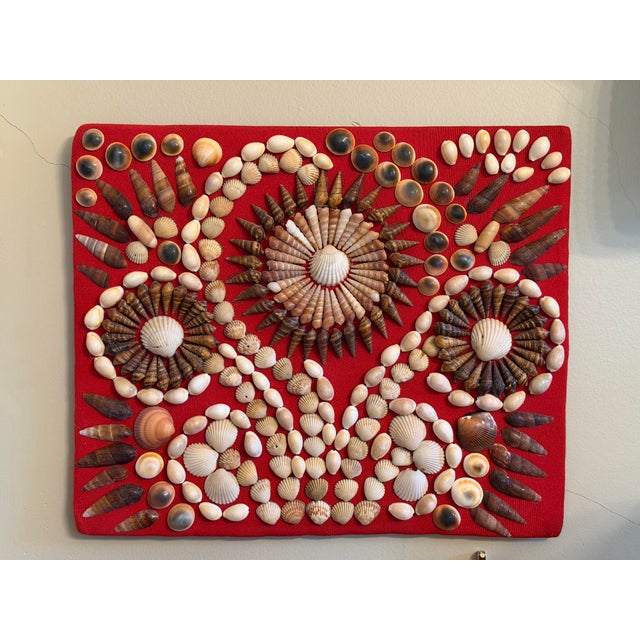 Antique Sailor’s Valentine Shell Panel For Sale - Image 11 of 12