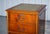 Vintage Yew Wood Filling Cabinet with Green Leather Top and Drawers For Sale - Image 3 of 12