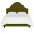 Transitional Halsted Bed in Apple Green Classic Velvet, California King For Sale - Image 3 of 6