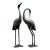 Vintage Cast Aluminum Standing Cranes - Set of 2 For Sale