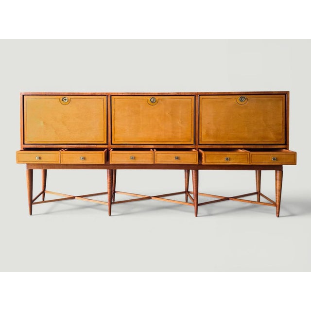 Brown Mid-Century Modern Italian Sideboard in Teak, 1957 For Sale - Image 8 of 18
