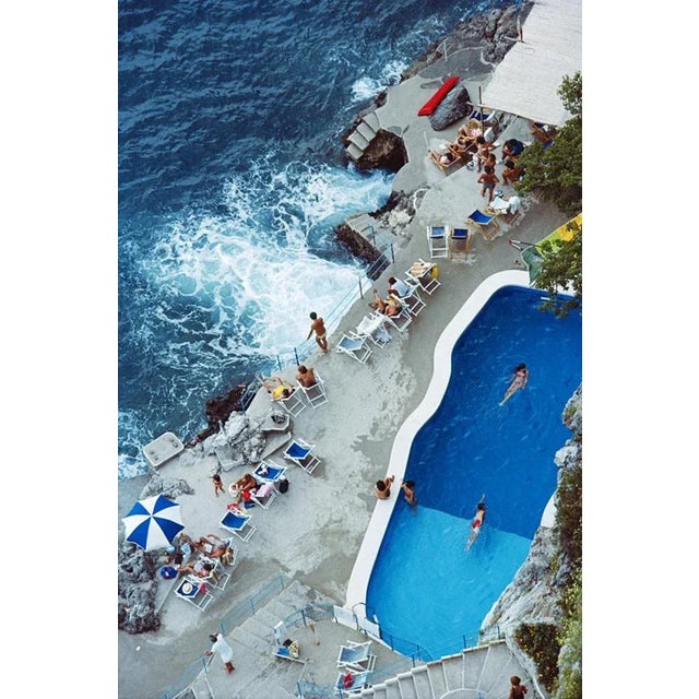 Pool On Amalfi Coast 1984 by Slim Aarons Slim Aarons Limited Estate Edition A view of the seaside pool at the Hotel St....