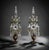 Louis XVI Gilded Bronze Crystal Pinwheel Candelabra, Set of 2 For Sale - Image 3 of 18