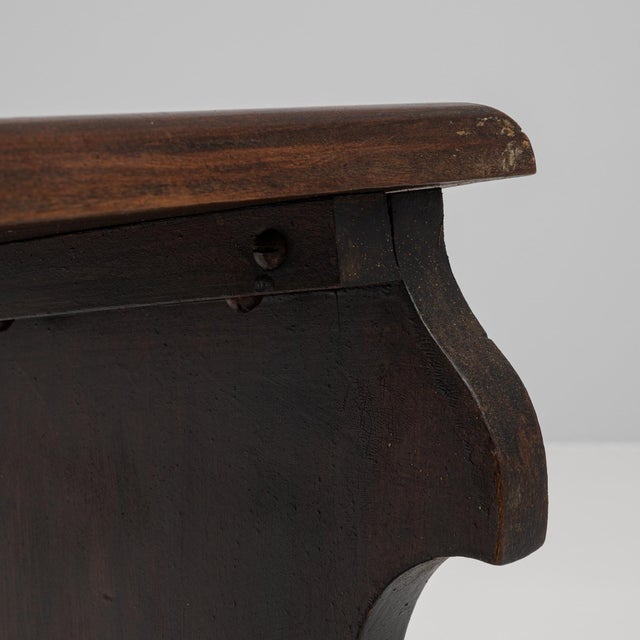 Brown 20th Century French Wooden Stool For Sale - Image 8 of 18