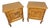 Vintage French Louis XVI Style Oak Bedside Tables, Set of 2 For Sale
