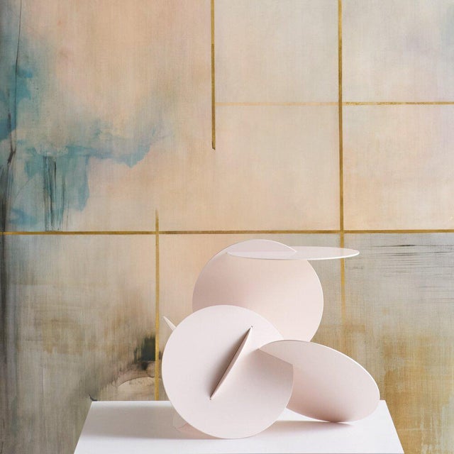 Postmodern Paper Plates Side Table by House of Frankie Lou X Manifold For Sale - Image 3 of 12