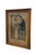 Mid 19th Century Hand Colored Lithograph. Titled Le Cadeau which translated to gift. The artwork shows a well dressed...