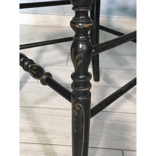 Napoleon III Chairs with Decoration, Set of 2 For Sale - Image 6 of 8