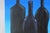 Italian 1016, Modern Italian Still Life Painting, Backlit Window, Acrylic Paint on Watercolor Paper by Gio Bellagio For Sale - Image 3 of 8