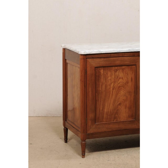 French Mahogany Marble Top Cabinet, C. 1820 For Sale - Image 9 of 11