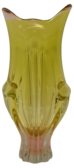 Vintage Metallurgical Glass Vase by Josef Hospodka for Chribska, 1960s