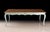 Handcrafted in Italy, this elegant French-style extension dining table pairs a warm natural wood top with a light green...