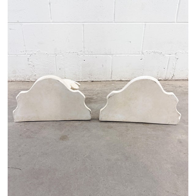 Vintage Regency Serge Roche Botanical Palm Frond Wall Brackets For Sale - Image 9 of 13