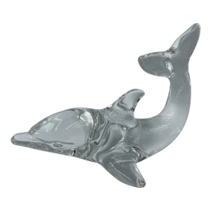 Vintage Villeroy & Boch Crystal Dolphin Figurine