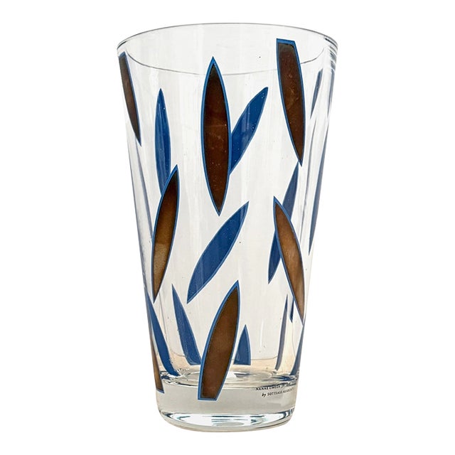 Circa 1985 Italian Modernist Nanae Umeda With Egizia by Sottsass Associati Blue, Silver, Colorless Vase For Sale