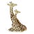 Vintage Recumbent Giraffes Sculpture Handpainted For Sale