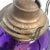 Late 19th Century Tall Amethyst Glass Oil Lamp With Brass Burner For Sale - Image 9 of 12