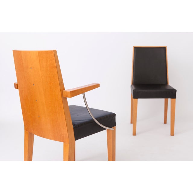 Vintage Scandinavian Oak Chairs, 1990s, Set of 2 For Sale - Image 3 of 12