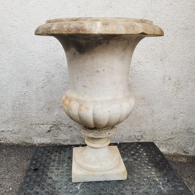 Late 18th Century Medici Vase in White Marble For Sale - Image 12 of 17