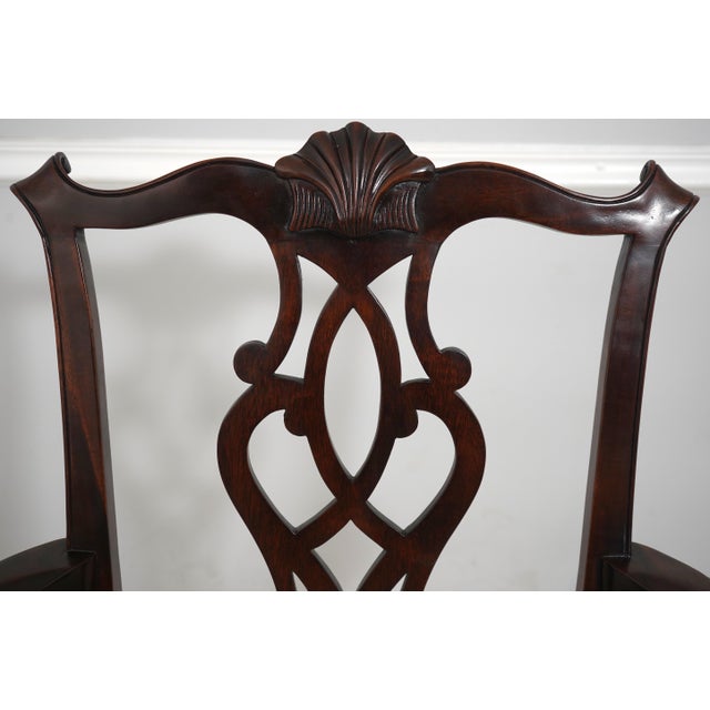 1990s Set of 6 Stickley Mahogany Dining Room Chairs For Sale - Image 5 of 18