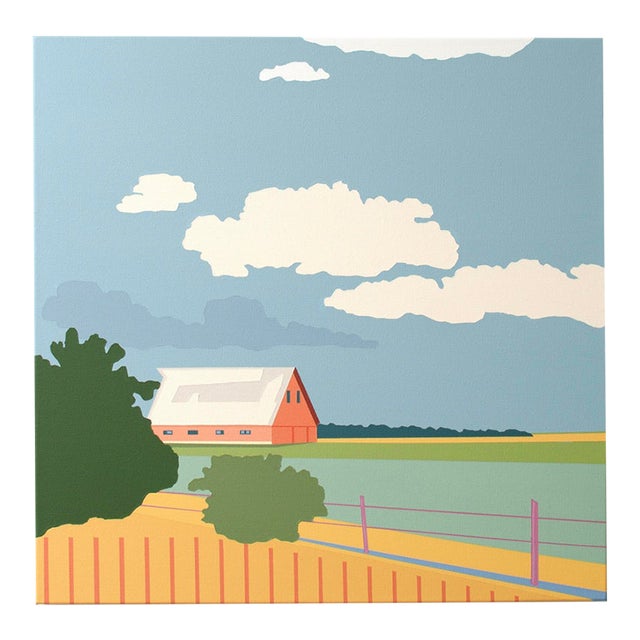 Fluffy Cloud Kind of Day Painting by Aly Ytterberg For Sale