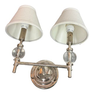 Restoration Hardware Wilshire Double Light Wall Sconce For Sale