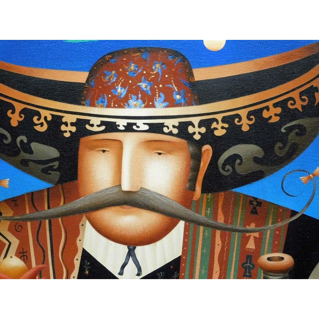 Impressionist Anton Arkhipov "Patron Ii" Original Oil on Canvas Original Artist Framed For Sale - Image 3 of 9