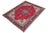 Shabby Chic Vintage Shabby Chic Tabriz Red/Blue Wool Rug - 6'9'' X 9'5'' For Sale - Image 3 of 9