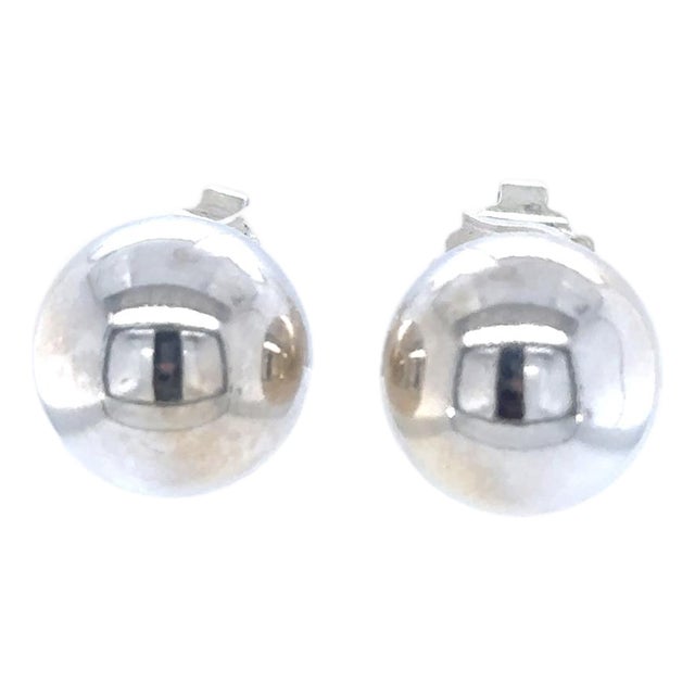 Tiffany & Co. Sterling Silver HardWear Ball Stud Earrings 11.50g, Pair For Sale