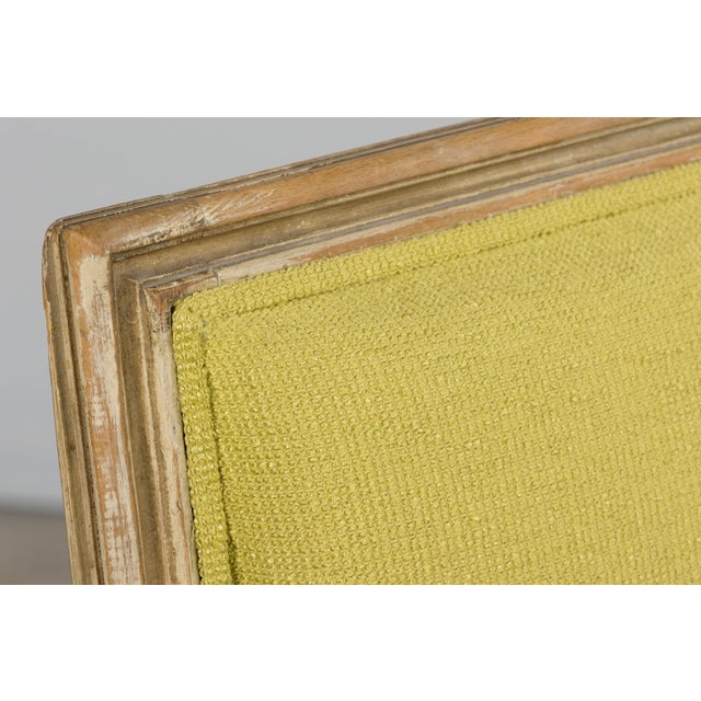 An exquisite pair of late 19th century French Louis XVI style side chairs sourced in Provence, France. Each chair is hand-...