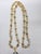 Vintage 1960s Signed Jomaz Goldtone Grey & White Cabochon Necklace For Sale - Image 11 of 12